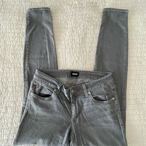 👖 Hudson Krista Super Skinny Grey Jeans Size 27